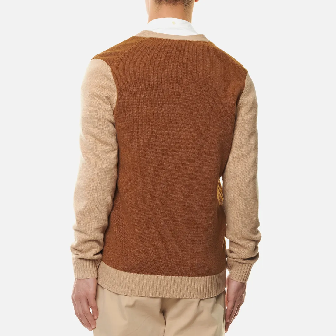 Lyle & Scott Мужской кардиган Contrast Knitted V-Neck