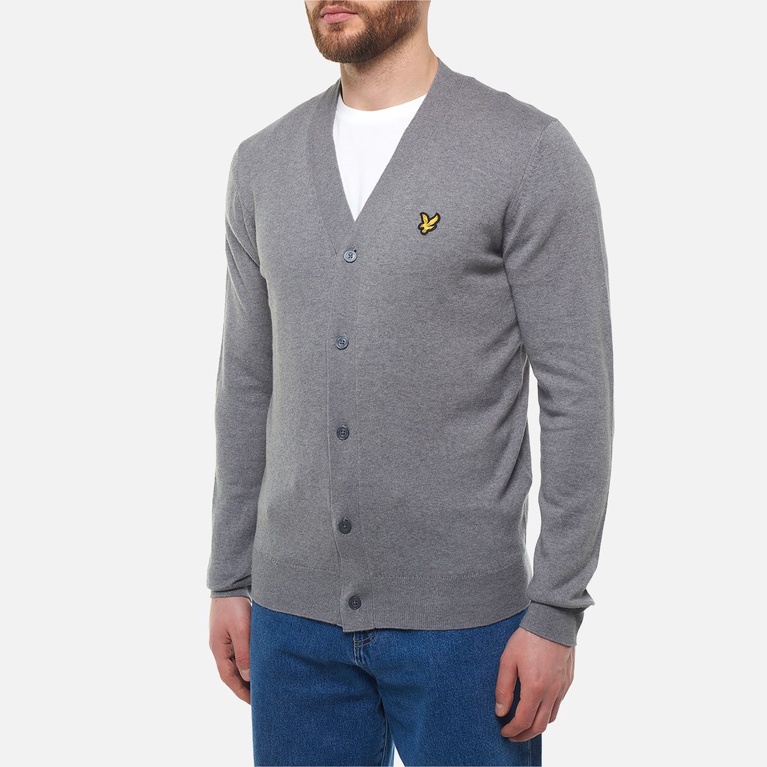 Lyle & Scott Мужской кардиган Cotton Merino V Neck