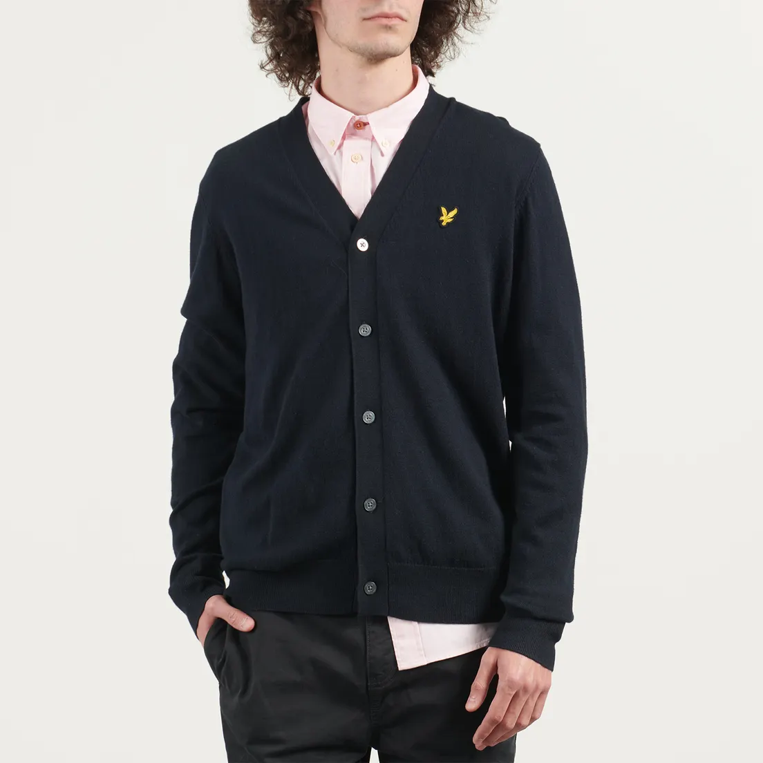 Lyle & Scott Мужской кардиган Cotton Merino V Neck