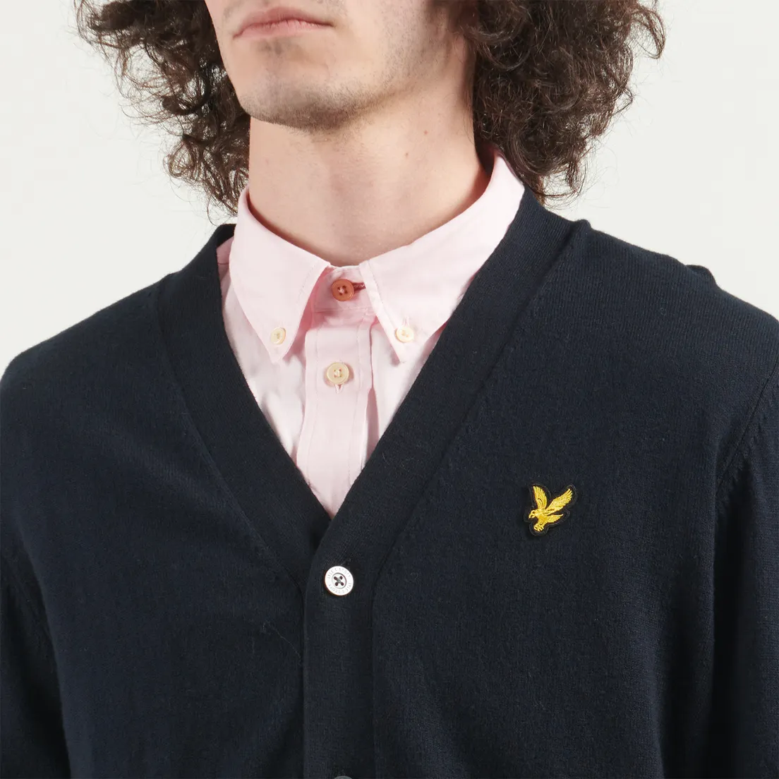 Lyle & Scott Мужской кардиган Cotton Merino V Neck