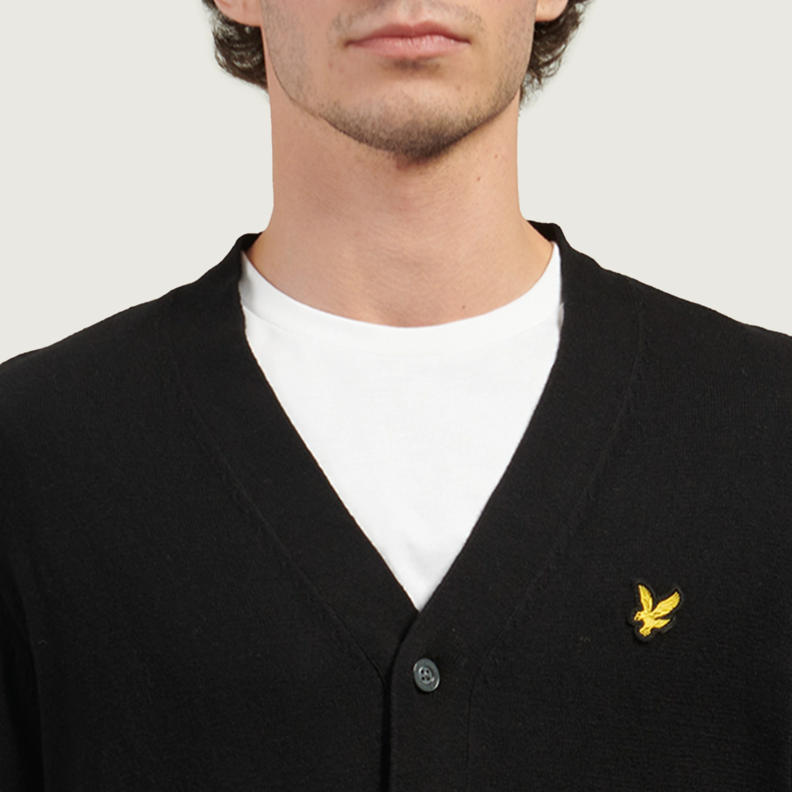 Мужской кардиган Lyle & Scott Cotton Merino V Neck, KN2100VC-Z865