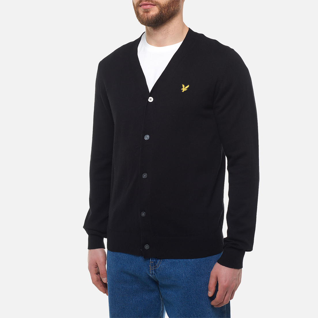 Lyle & Scott Мужской кардиган Cotton Merino V Neck