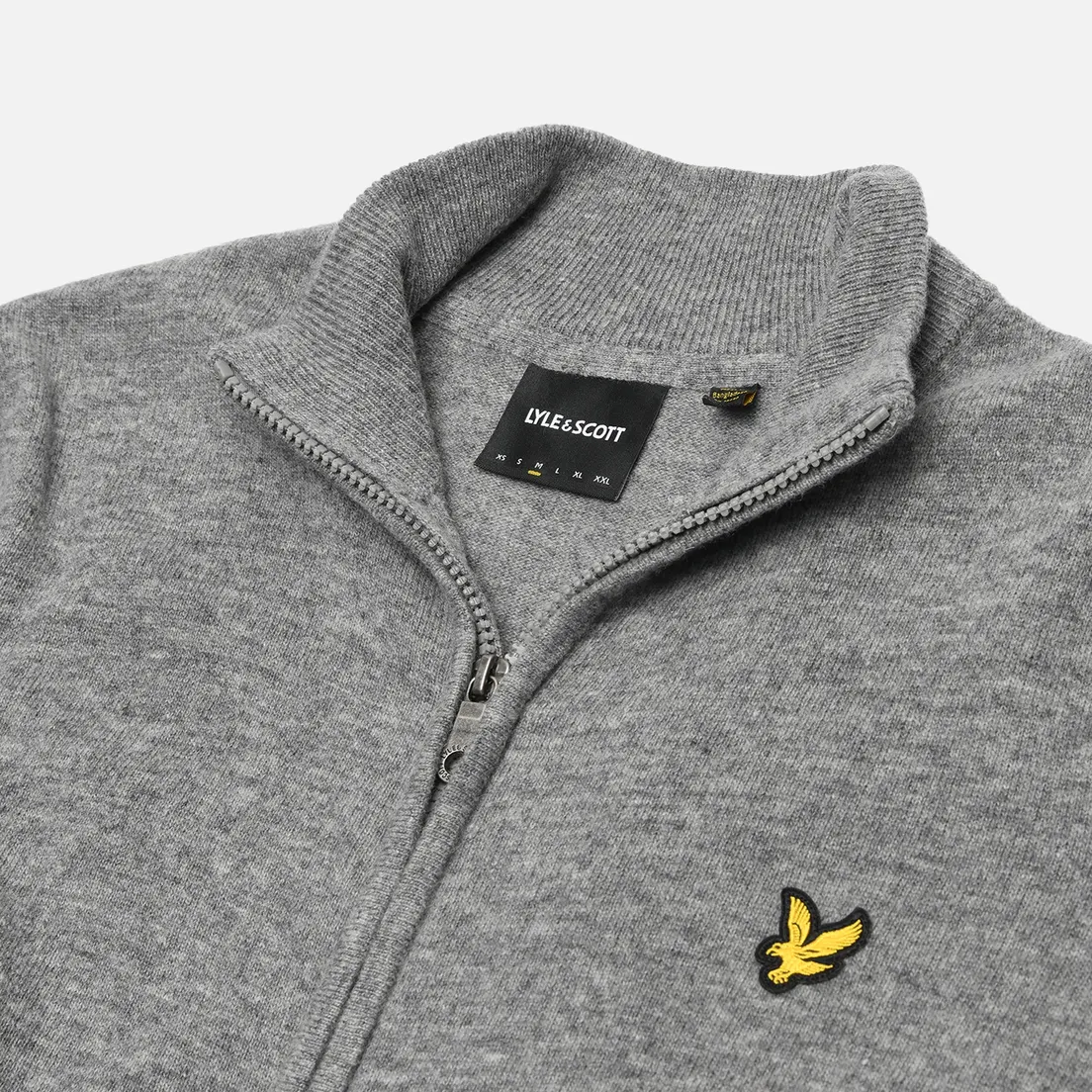 Lyle & Scott Мужской свитер Lambswool Blend Zip Through