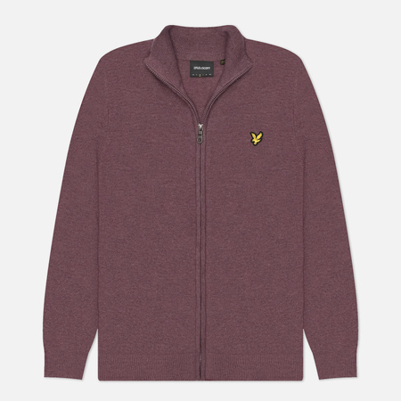   Brandshop Мужской свитер Lyle & Scott Lambswool Blend Zip Through, цвет розовый, размер L