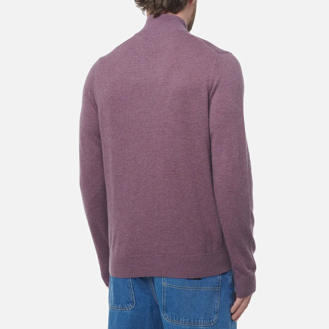 Lyle & Scott Мужской свитер Lambswool Blend Zip Through