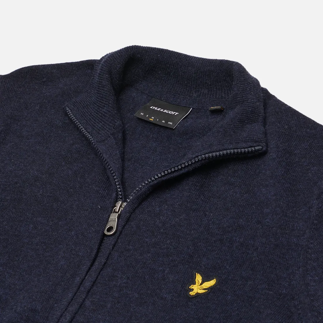 Lyle & Scott Мужской свитер Lambswool Blend Zip Through