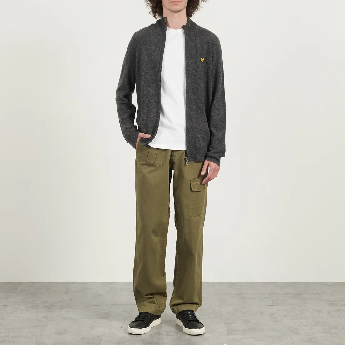 Lyle & Scott Мужской кардиган Lambswool Blend Zip Through