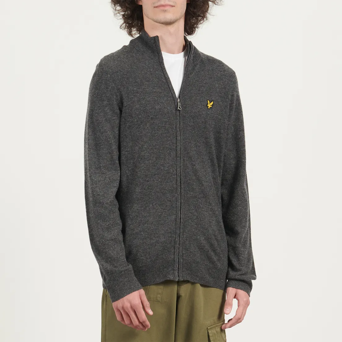 Lyle & Scott Мужской кардиган Lambswool Blend Zip Through