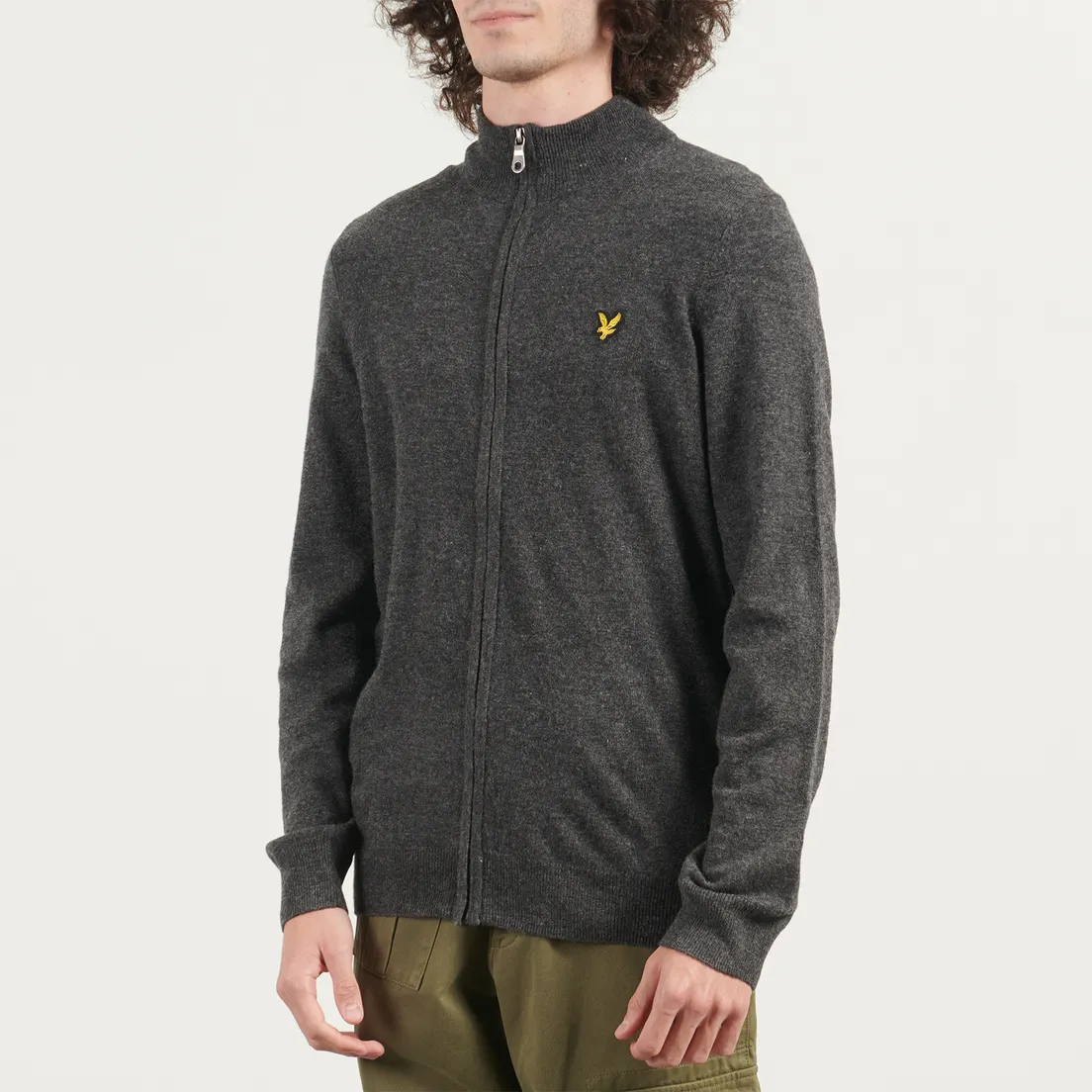 Lyle & Scott Мужской кардиган Lambswool Blend Zip Through
