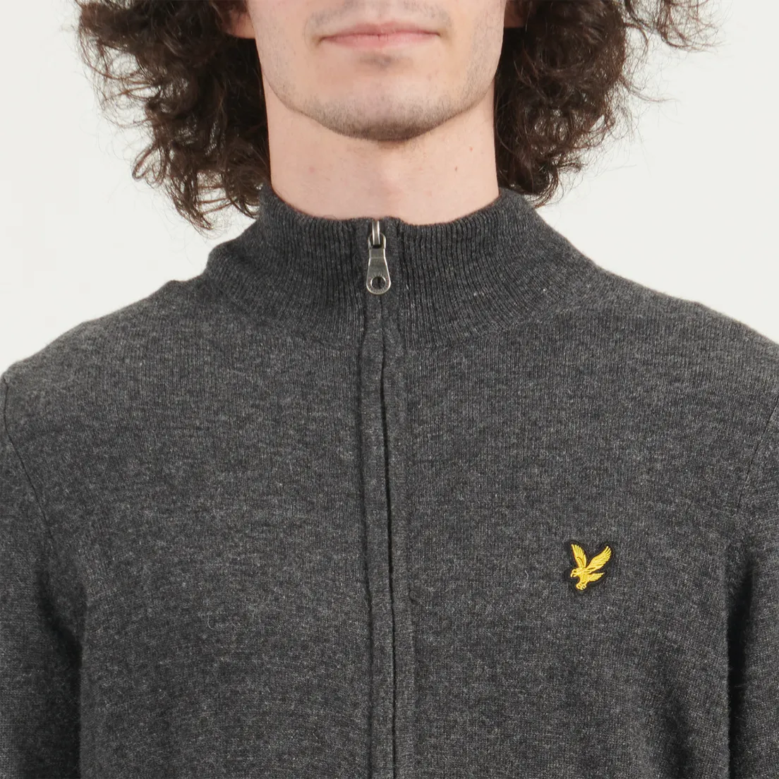 Lyle & Scott Мужской кардиган Lambswool Blend Zip Through