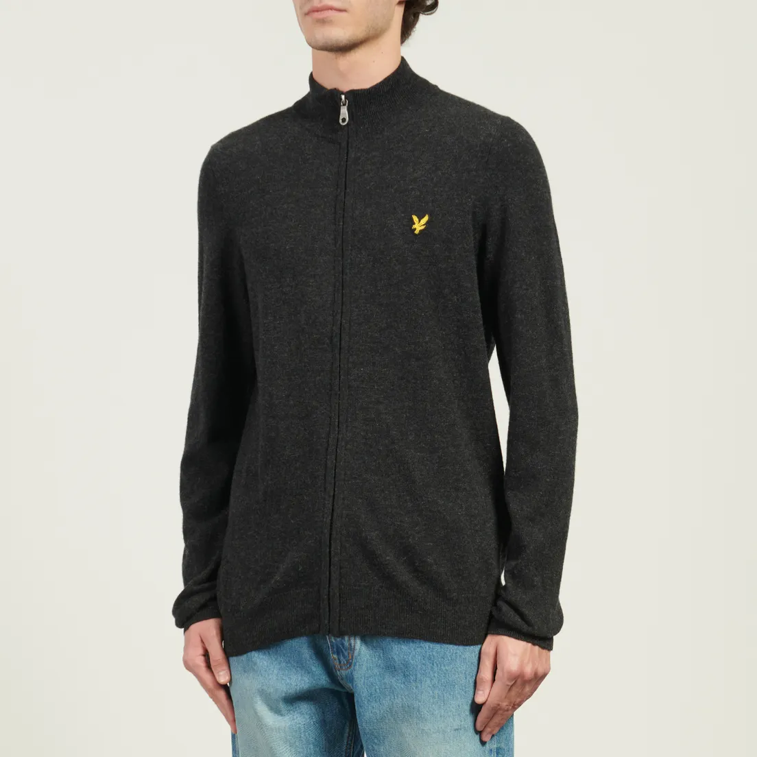 Lyle & Scott Мужской кардиган Lambswool Blend Zip Through