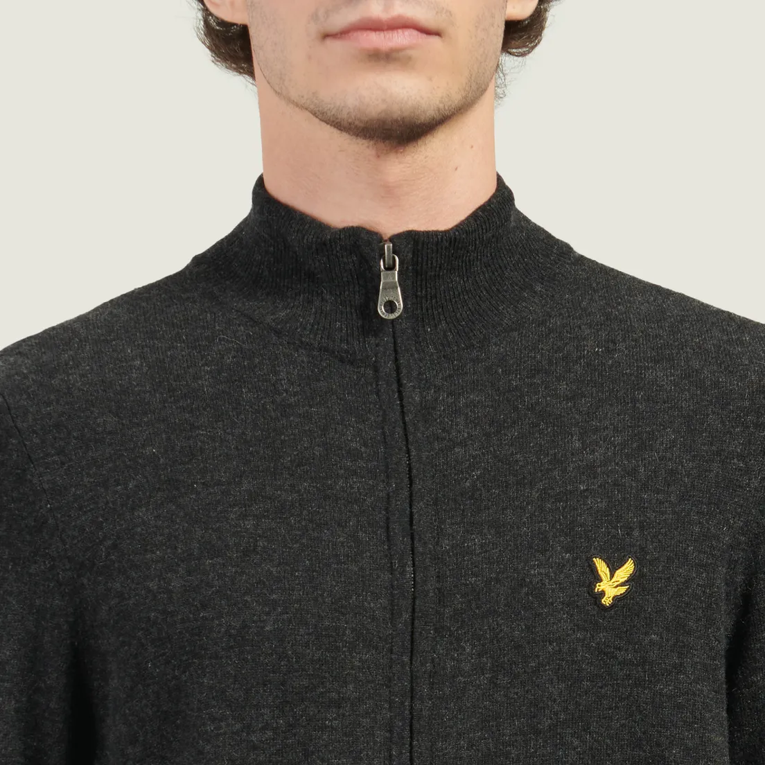 Lyle & Scott Мужской кардиган Lambswool Blend Zip Through