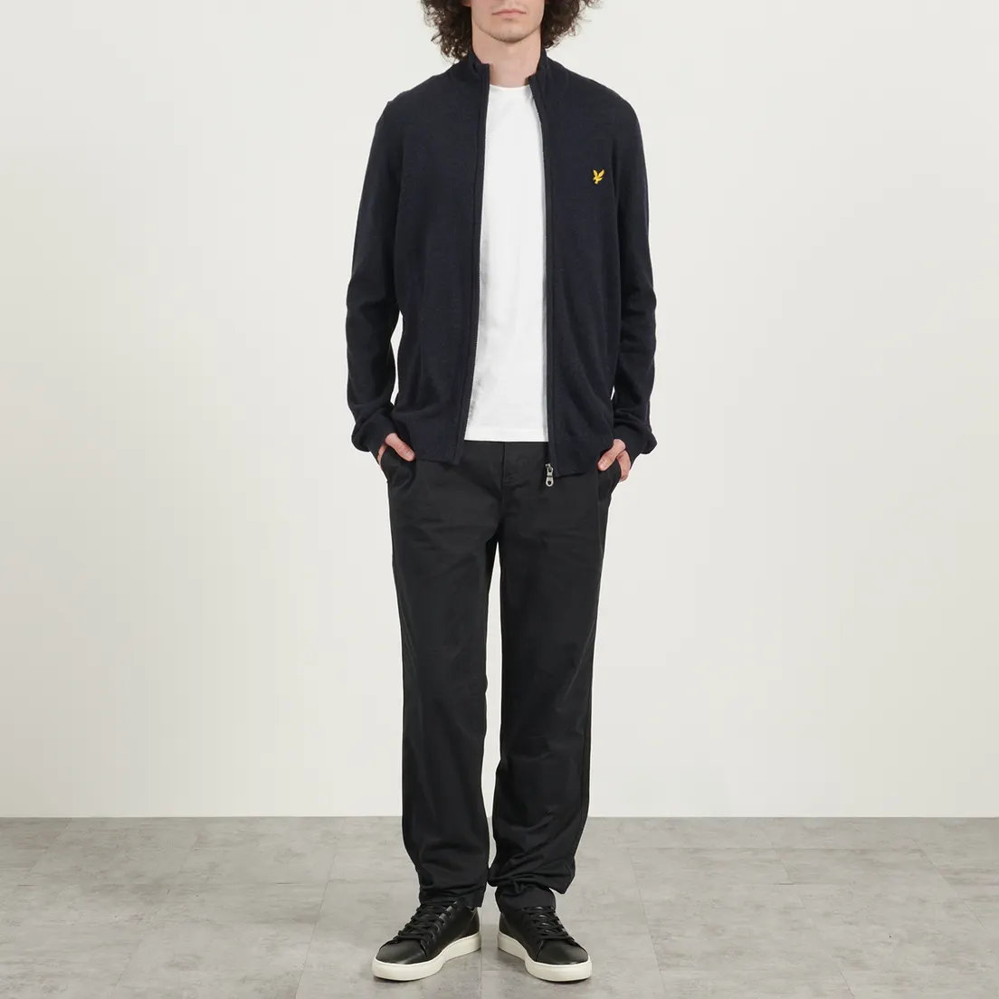 Lyle & Scott Мужской кардиган Lambswool Blend Zip Through