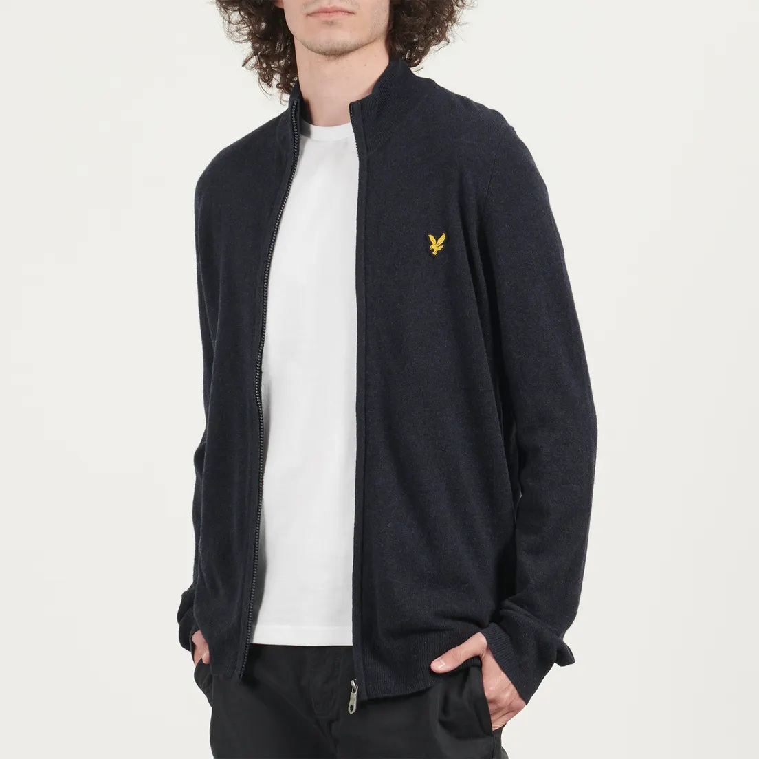 Lyle & Scott Мужской кардиган Lambswool Blend Zip Through