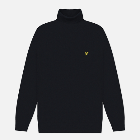 Мужской свитер Lyle & Scott Cotton Merino Turtleneck, цвет синий, размер M
