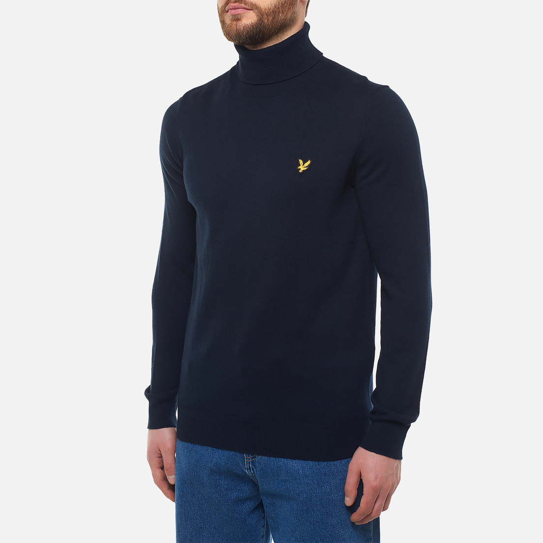 Lyle & Scott Мужской свитер Cotton Merino Turtleneck