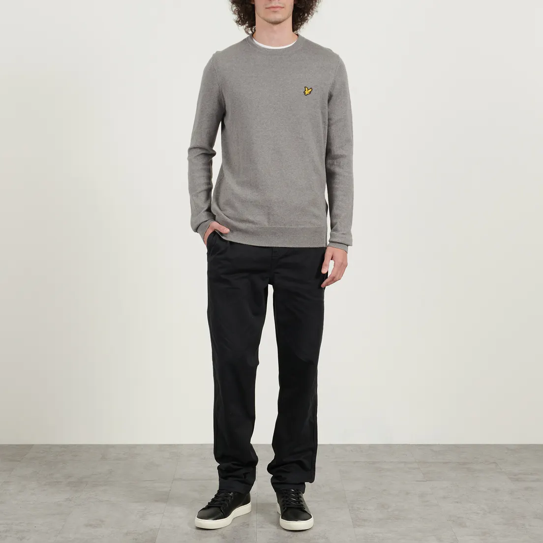 Lyle & Scott Мужской свитер Cotton Merino Crew Neck Regular Fit Jumper