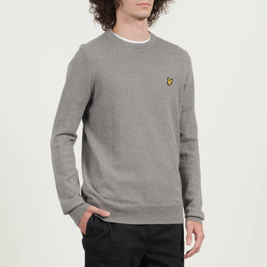 Lyle & Scott Мужской свитер Cotton Merino Crew Neck Regular Fit Jumper