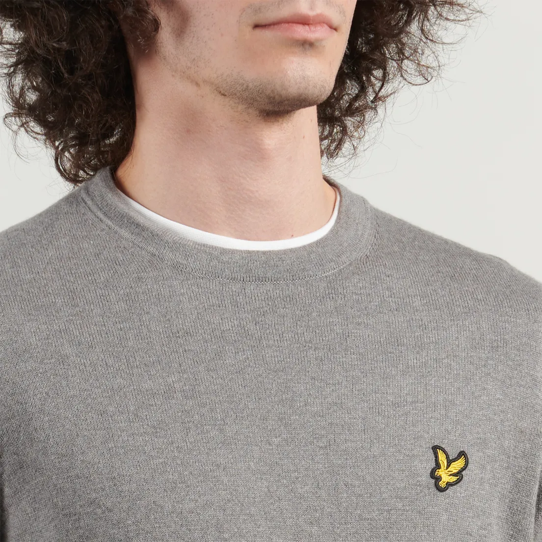 Lyle & Scott Мужской свитер Cotton Merino Crew Neck Regular Fit Jumper