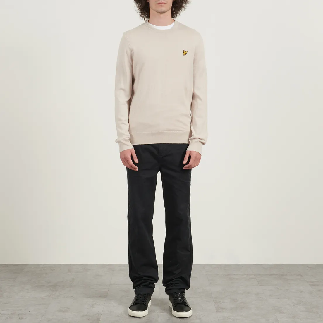 Lyle & Scott Мужской свитер Cotton Merino Crew Neck Regular Fit Jumper