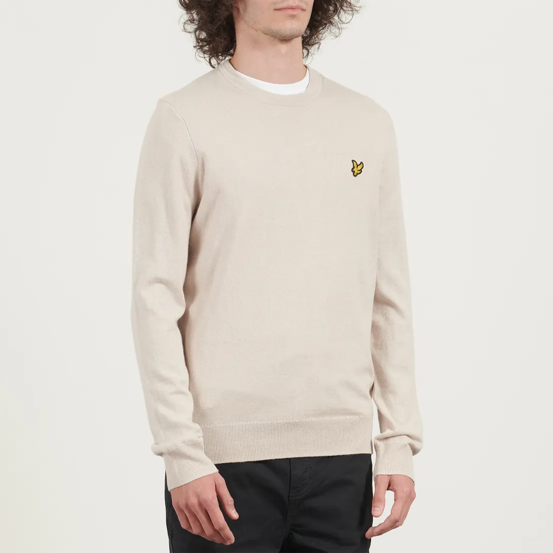 Lyle & Scott Мужской свитер Cotton Merino Crew Neck Regular Fit Jumper