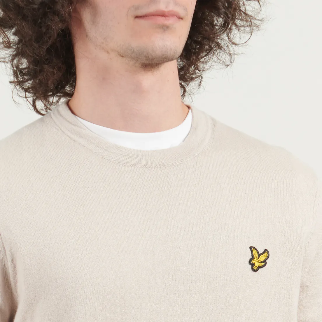 Lyle & Scott Мужской свитер Cotton Merino Crew Neck Regular Fit Jumper