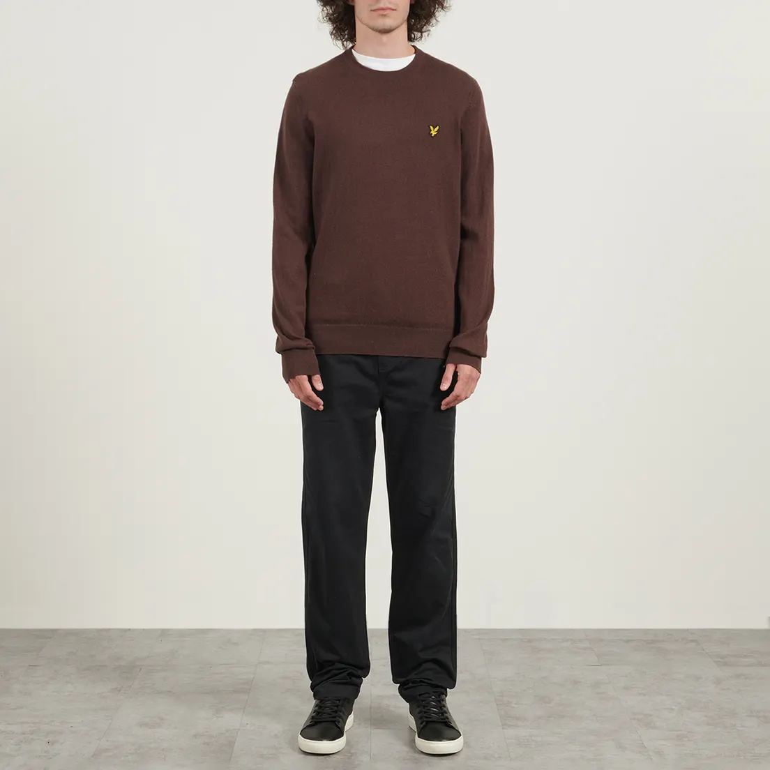 Lyle & Scott Мужской свитер Cotton Merino Crew Neck Regular Fit Jumper