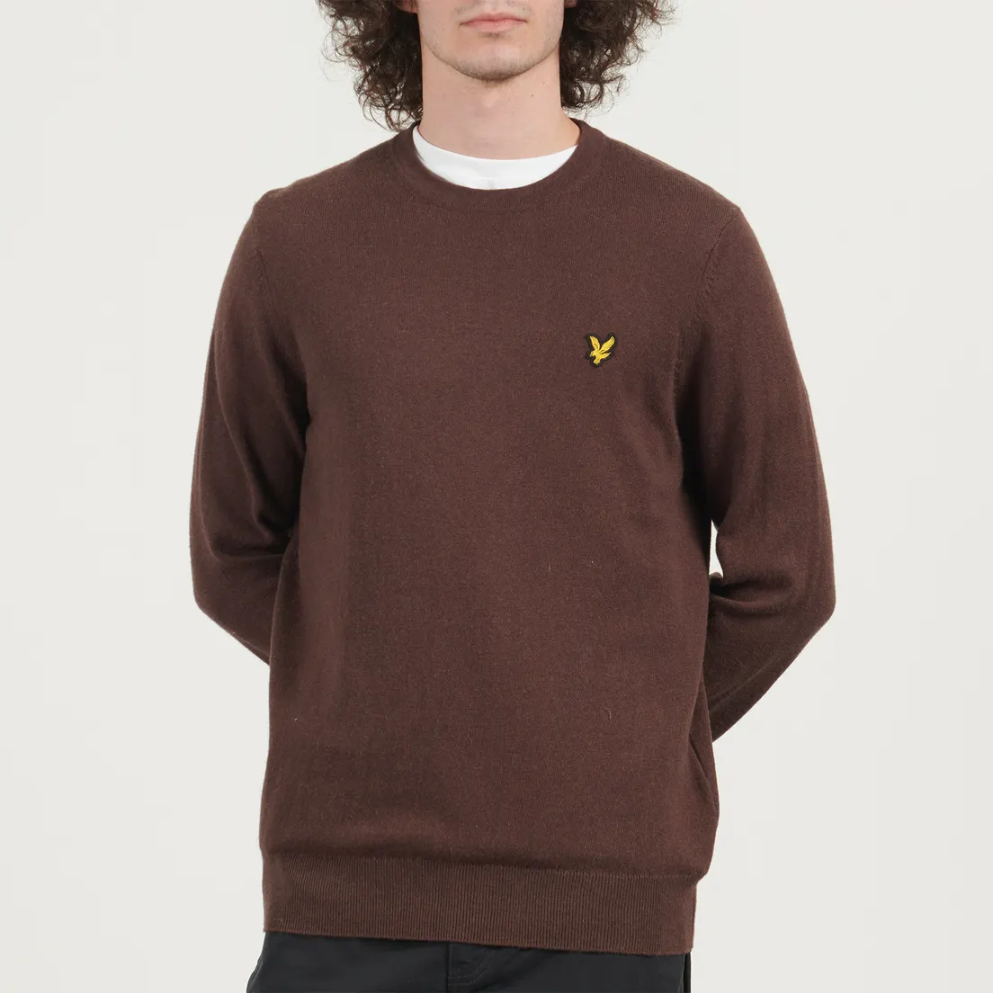 Lyle & Scott Мужской свитер Cotton Merino Crew Neck Regular Fit Jumper