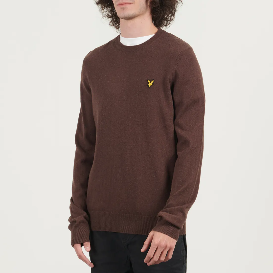 Lyle & Scott Мужской свитер Cotton Merino Crew Neck Regular Fit Jumper