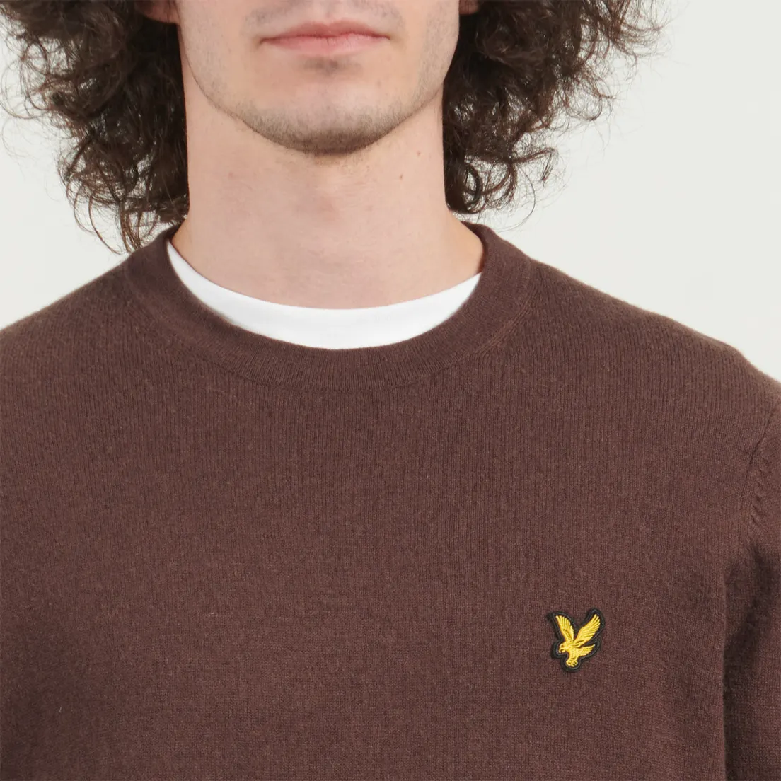 Lyle & Scott Мужской свитер Cotton Merino Crew Neck Regular Fit Jumper