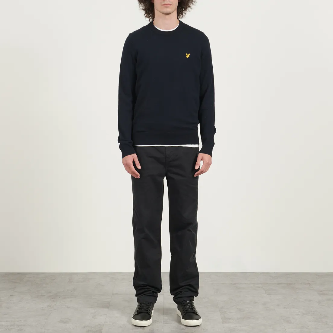 Lyle & Scott Мужской свитер Cotton Merino Crew Neck Regular Fit Jumper