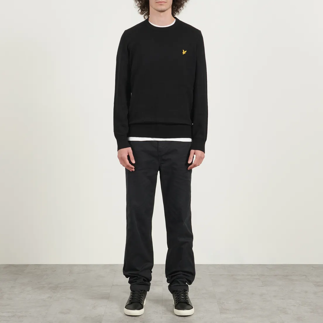 Lyle & Scott Мужской свитер Cotton Merino Crew Neck Regular Fit Jumper