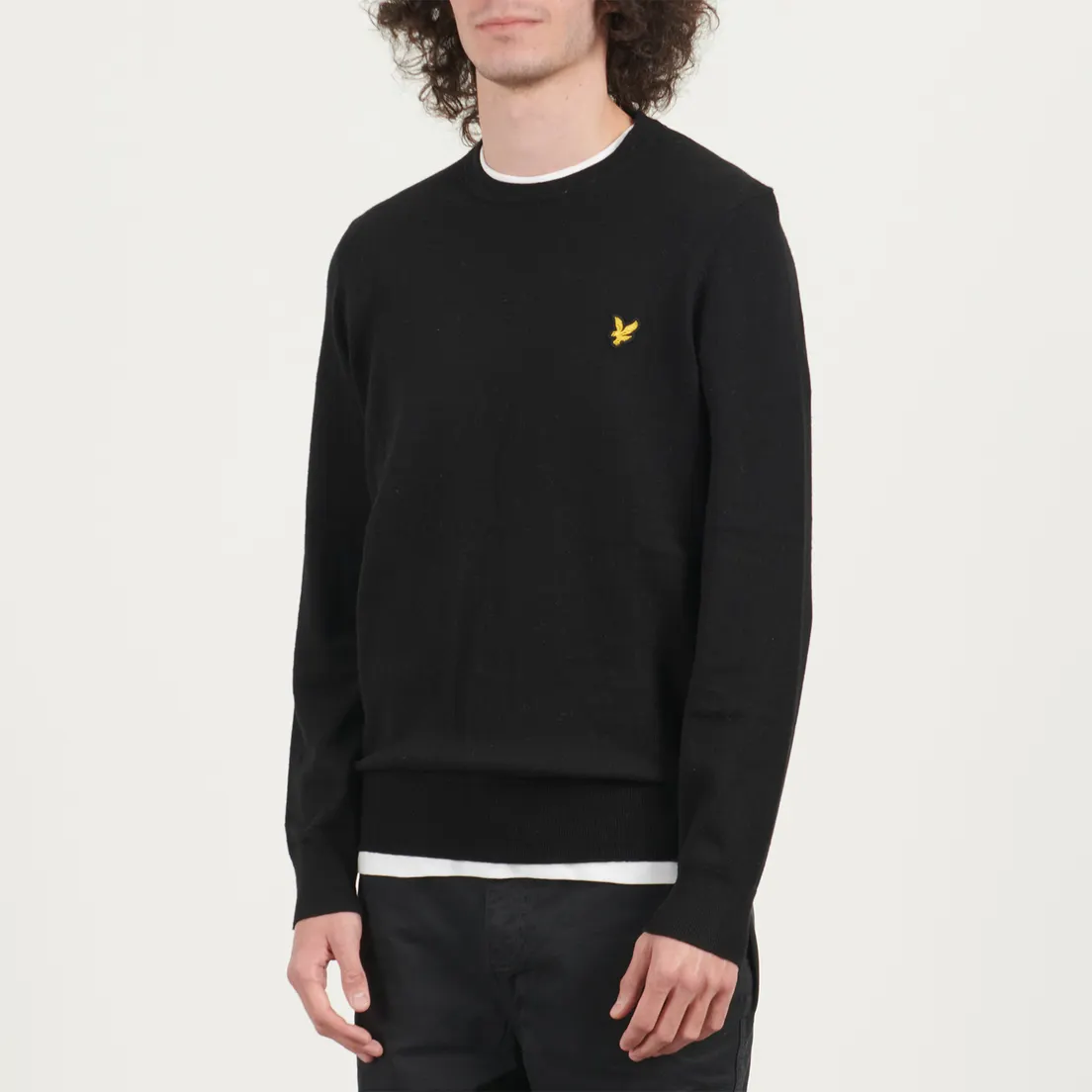 Lyle & Scott Мужской свитер Cotton Merino Crew Neck Regular Fit Jumper