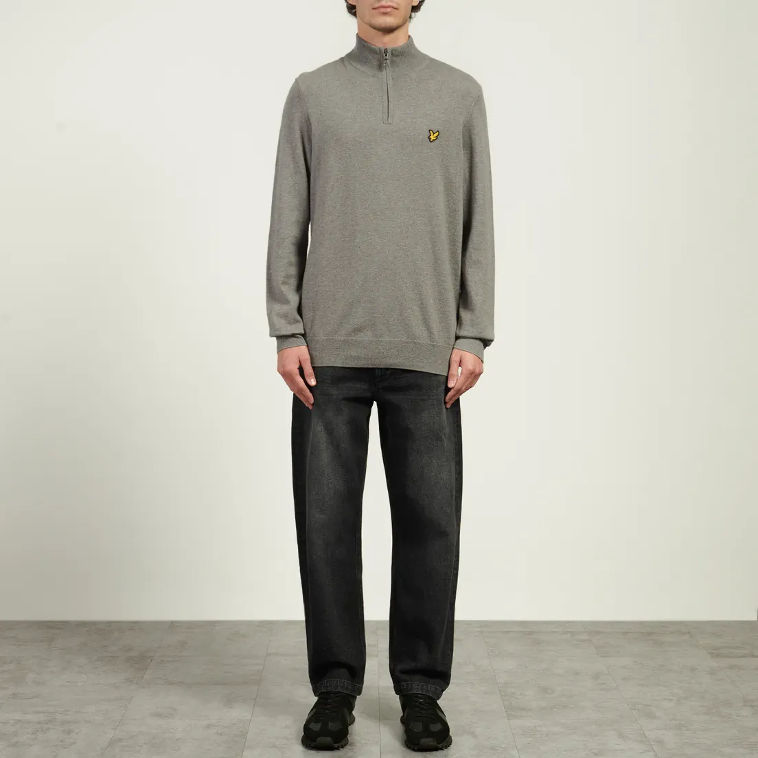 Lyle & Scott Мужской свитер Cotton Merino Quarter Zip