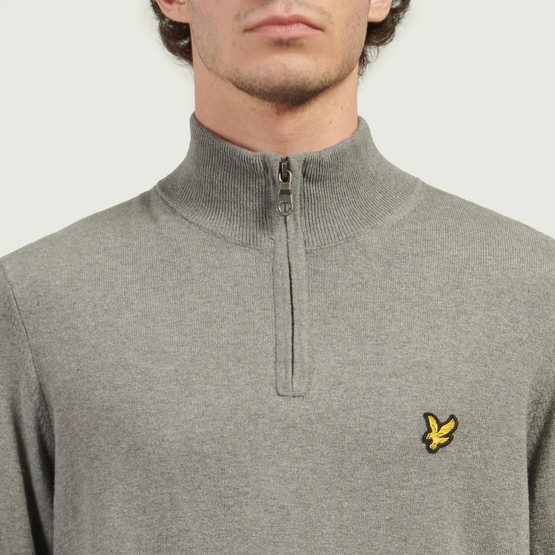Lyle & Scott Мужской свитер Cotton Merino Quarter Zip