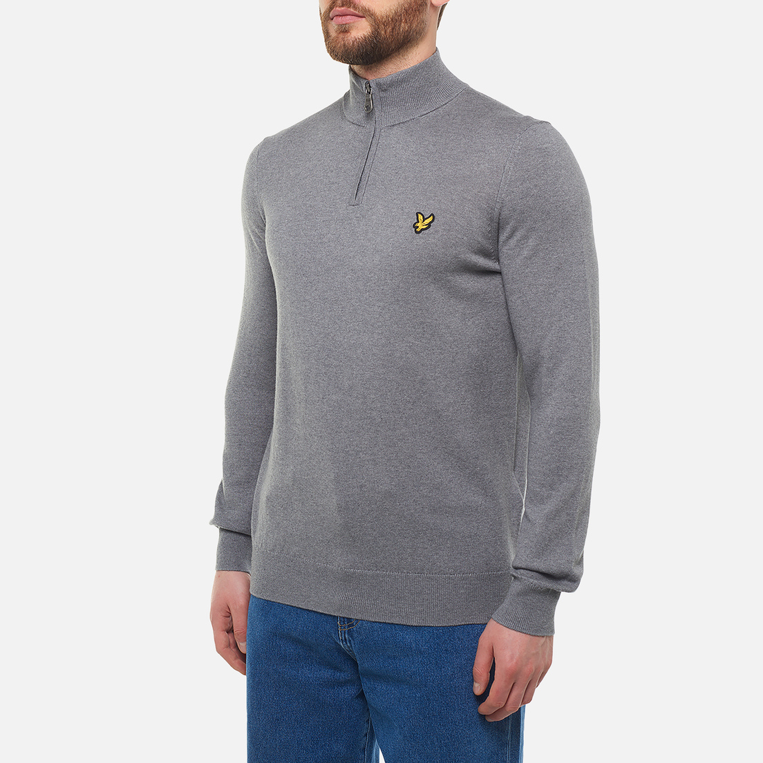 Lyle & Scott Мужской свитер Cotton Merino Quarter Zip