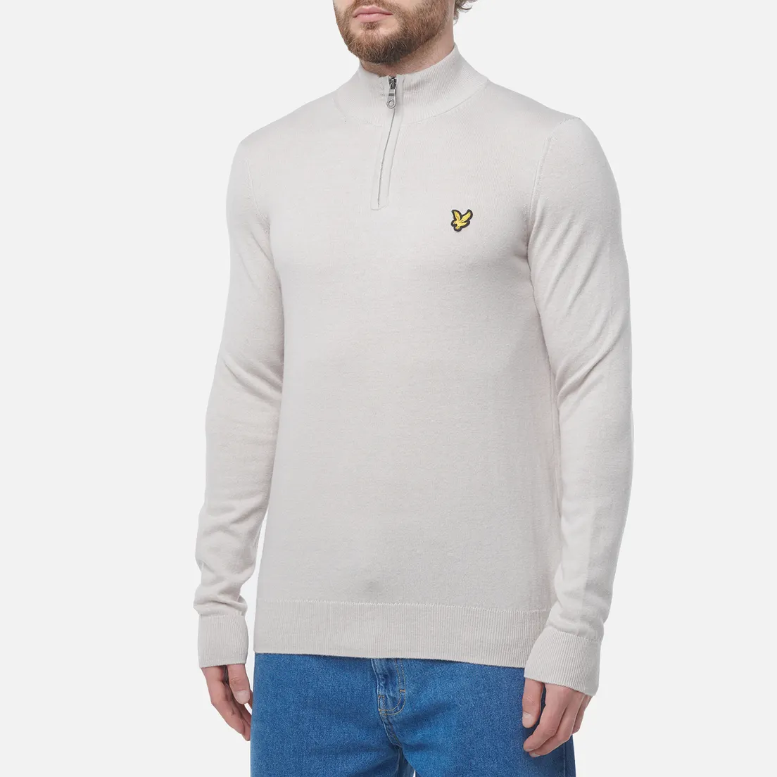 Lyle & Scott Мужской свитер Cotton Merino Quarter Zip