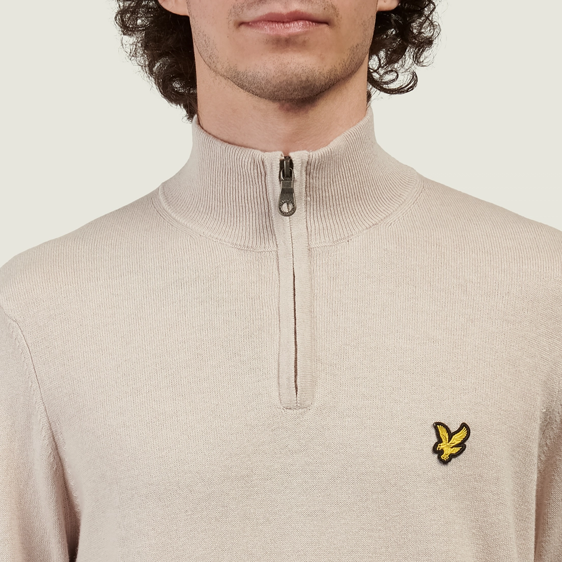 Lyle & Scott Мужской свитер Cotton Merino Quarter Zip