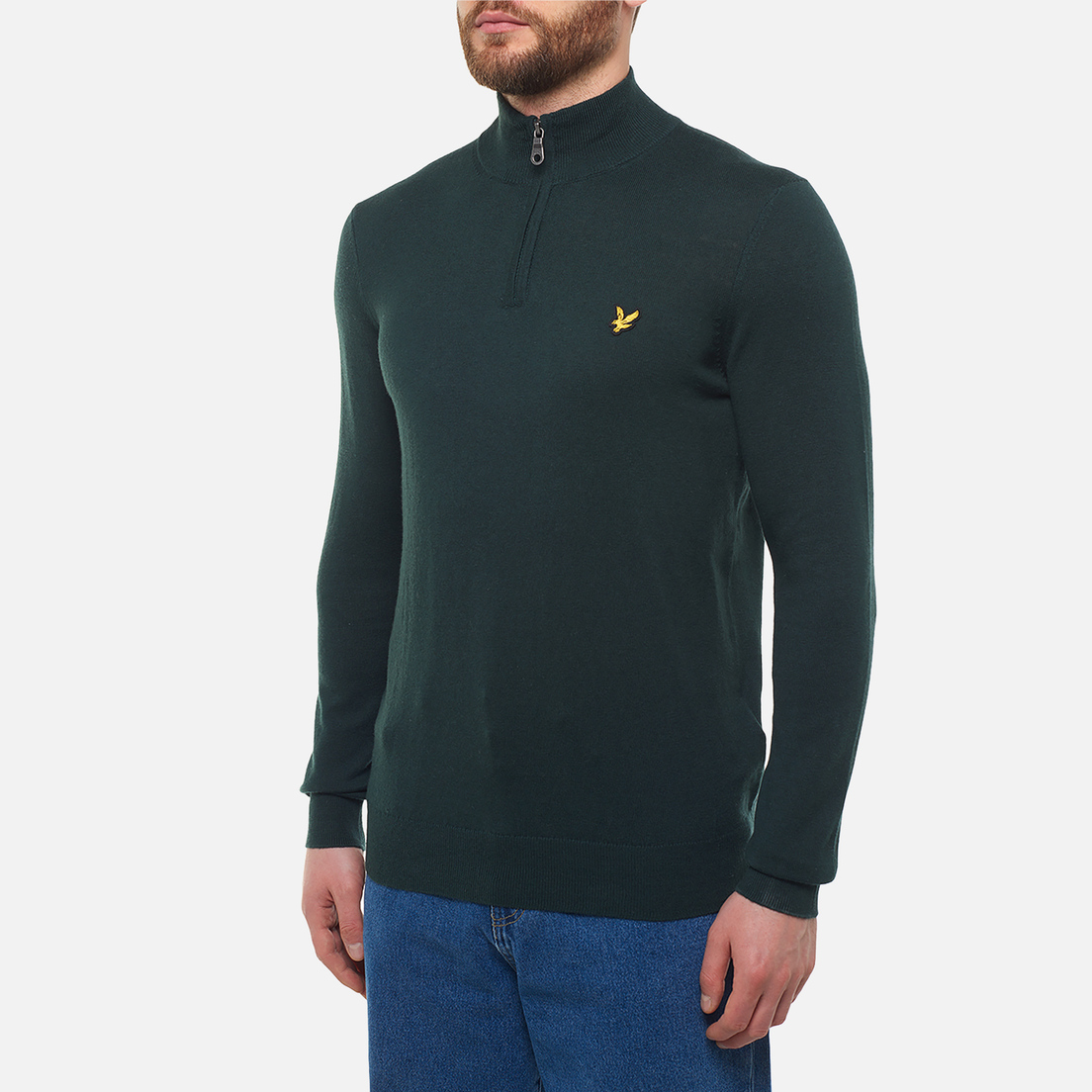 Lyle & Scott Мужской свитер Cotton Merino Quarter Zip