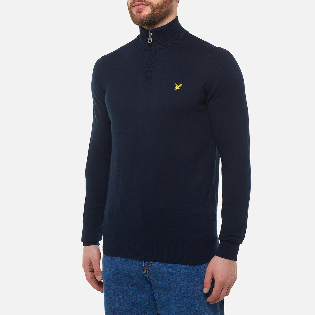 Lyle & Scott Мужской свитер Cotton Merino Quarter Zip