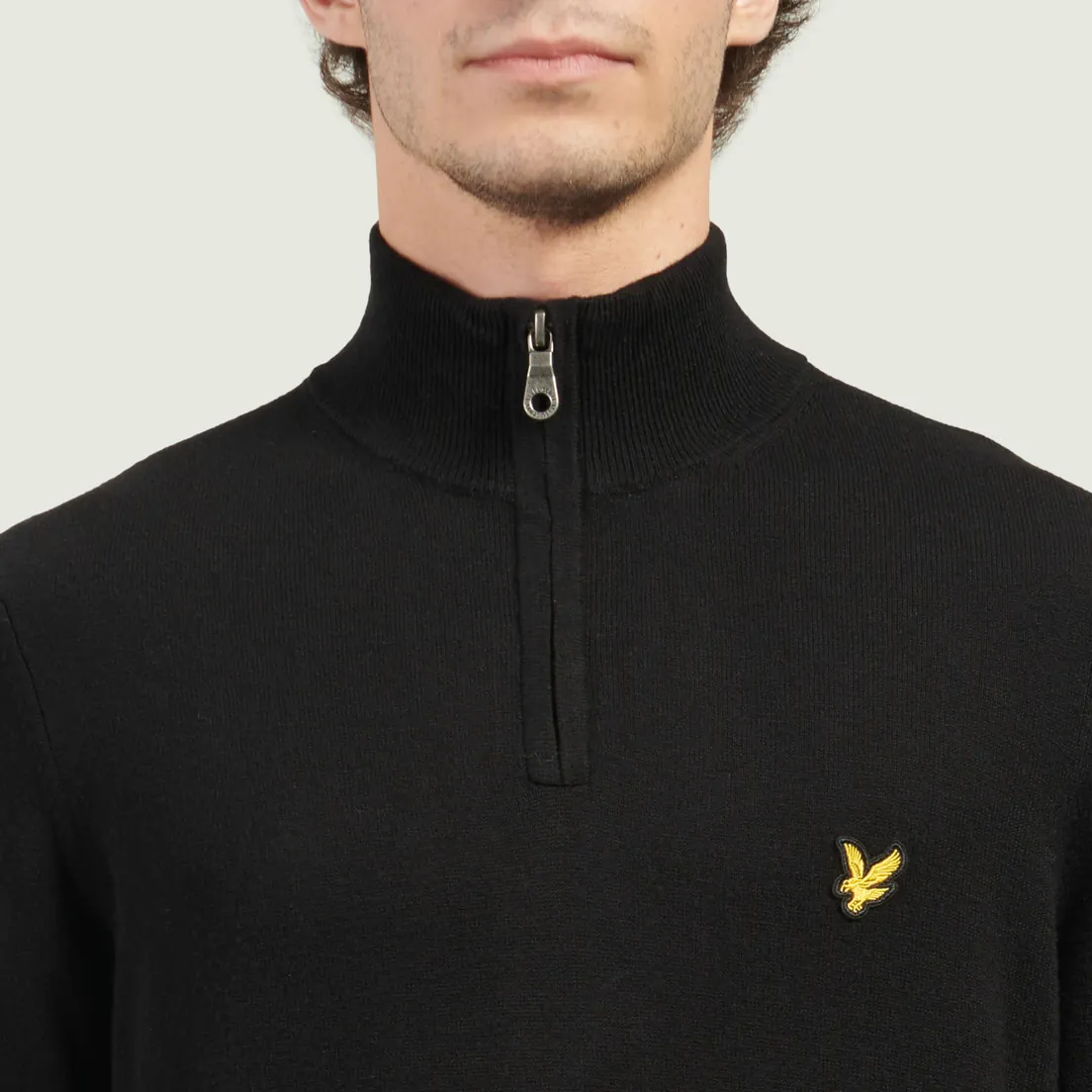 Lyle & Scott Мужской свитер Cotton Merino Quarter Zip