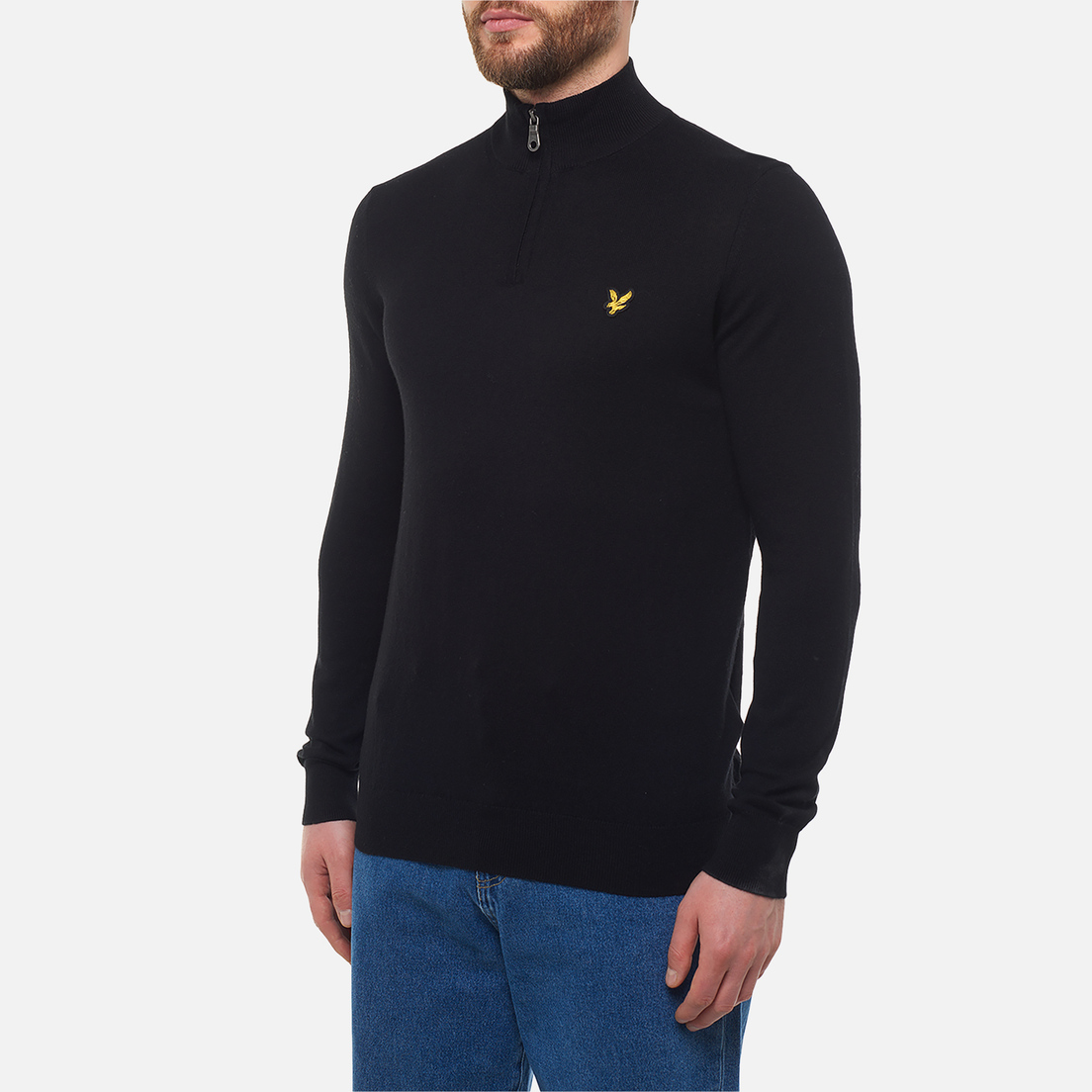 Lyle & Scott Мужской свитер Cotton Merino Quarter Zip