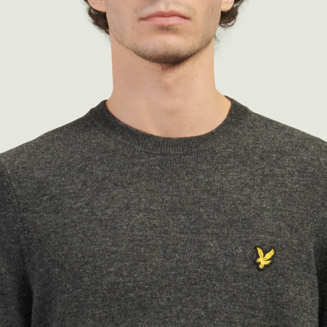 Lyle & Scott Мужской свитер Crew Neck Lambswool Blend Regular Fit Jumper