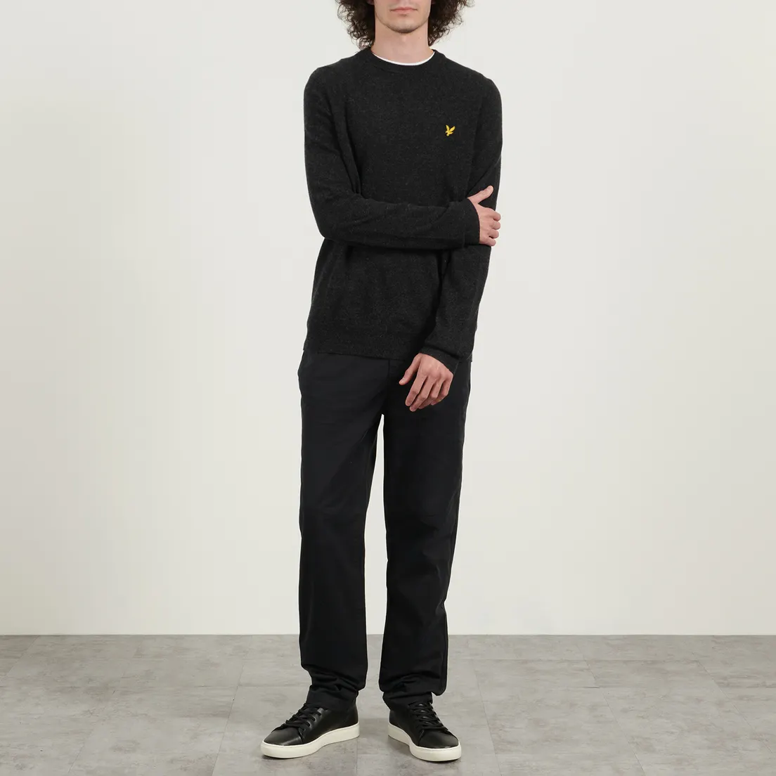 Lyle & Scott Мужской свитер Crew Neck Lambswool Blend Regular Fit Jumper