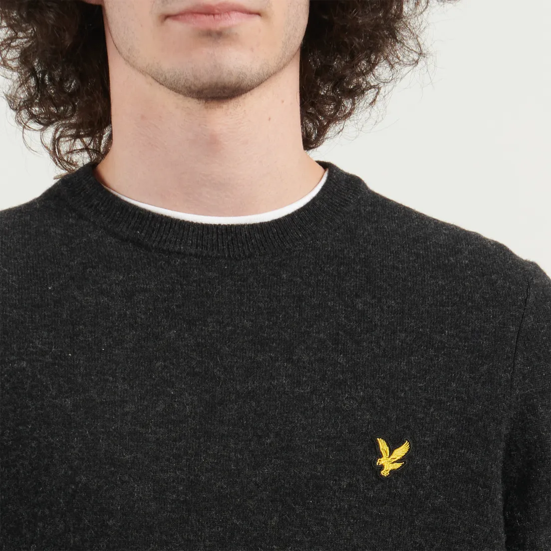 Lyle & Scott Мужской свитер Crew Neck Lambswool Blend Regular Fit Jumper