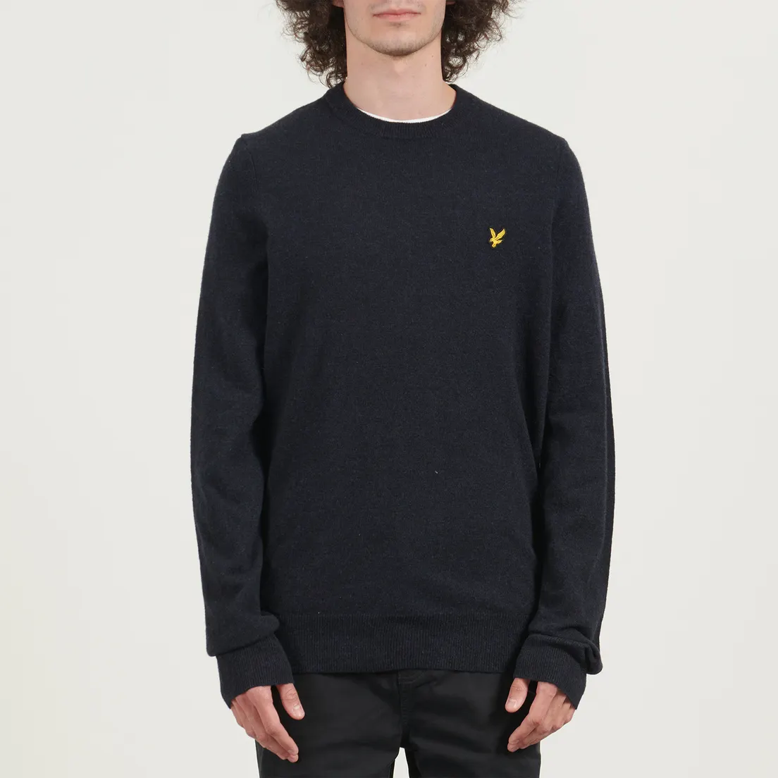 Lyle & Scott Мужской свитер Crew Neck Lambswool Blend Regular Fit Jumper