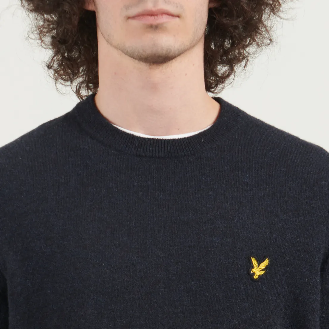 Lyle & Scott Мужской свитер Crew Neck Lambswool Blend Regular Fit Jumper