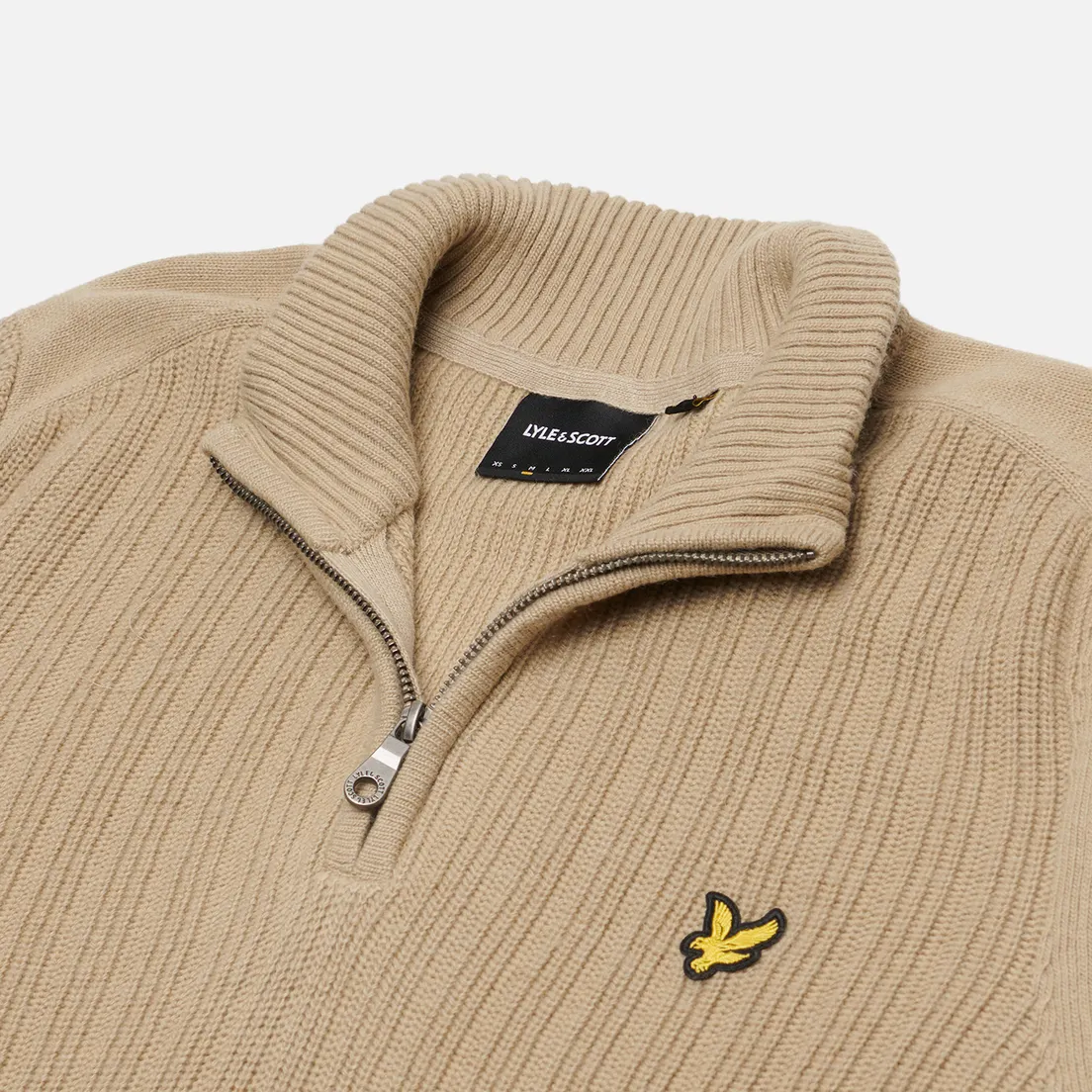 Lyle & Scott Мужской свитер Ribbed Quarter Zip
