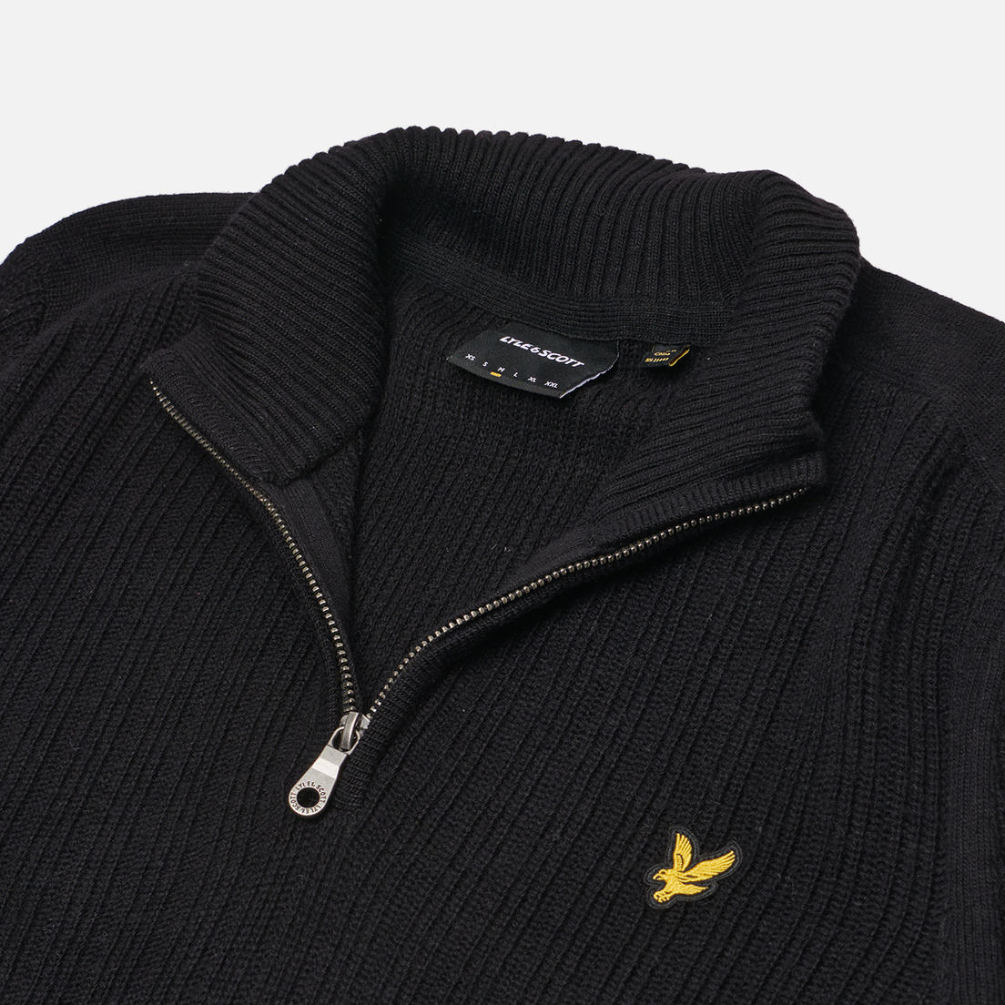 Lyle & Scott Мужской свитер Ribbed Quarter Zip
