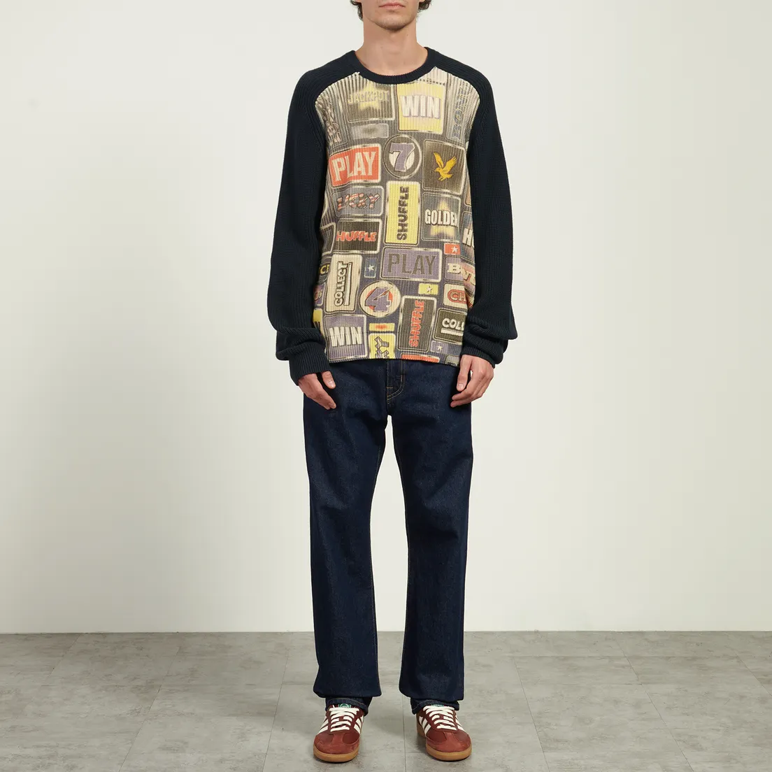 Lyle & Scott Мужской свитер Fruit Machine Graphic Crew Neck Jumper